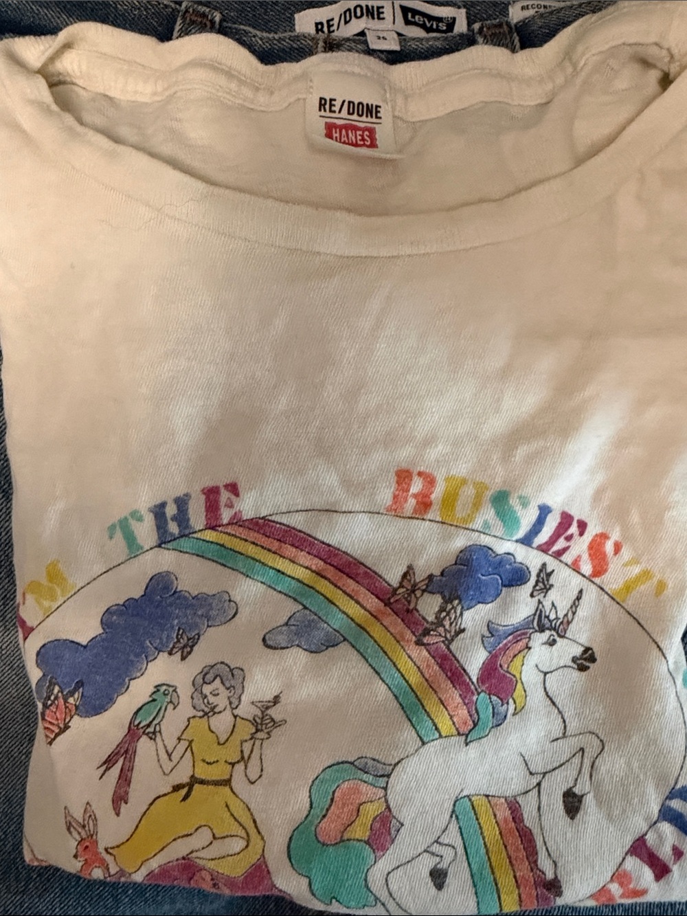 RE/DONE Hanes Vintage tee size S
